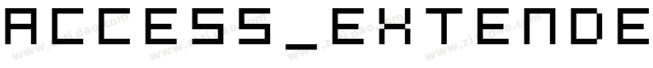 Access_Extended [FFF]字体转换
